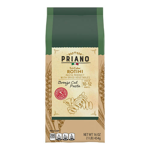 Reggano Bronze Cut Tri-Color Rotini Pasta, 16 oz